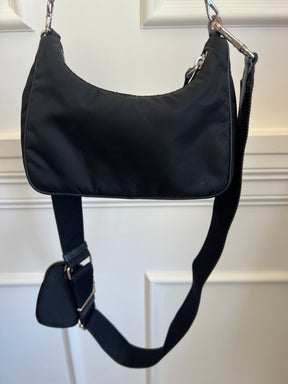 Prada Black Re-Edition 2005 Re-Nylon Shoulder Bag