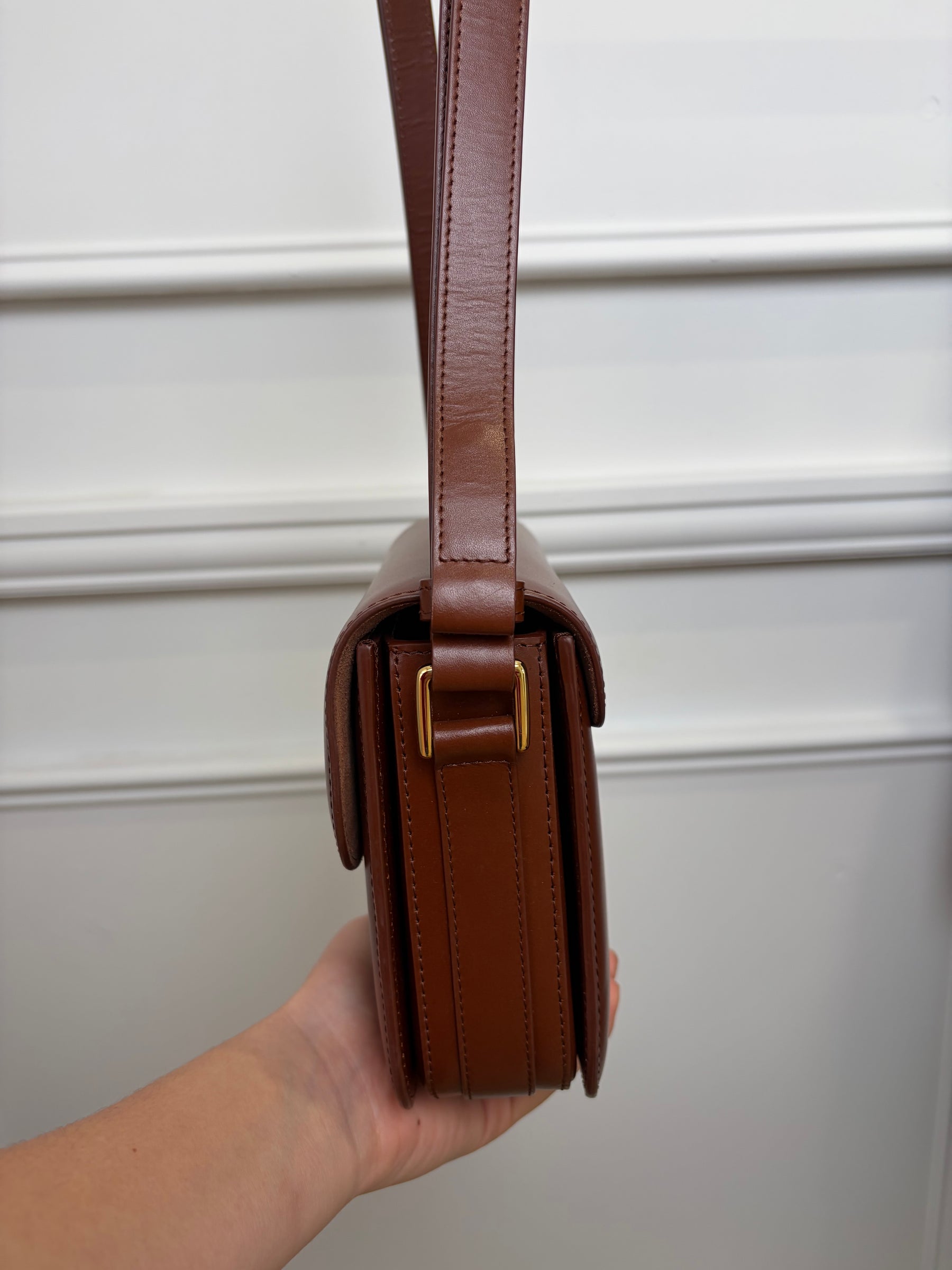 APC Brown Leather Grace Crossbody Bag