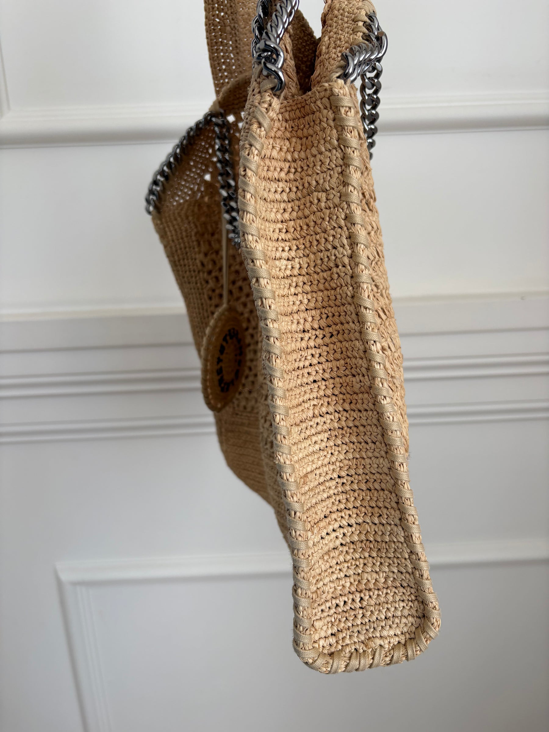 Stella McCartney Raffia Falabella Tote