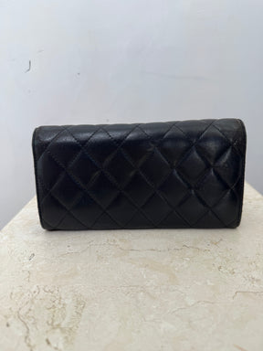 Chanel Quilted Lambskin Long Wallet
