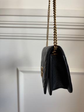 Gucci Black Marmont Mini Cross Body Bag
