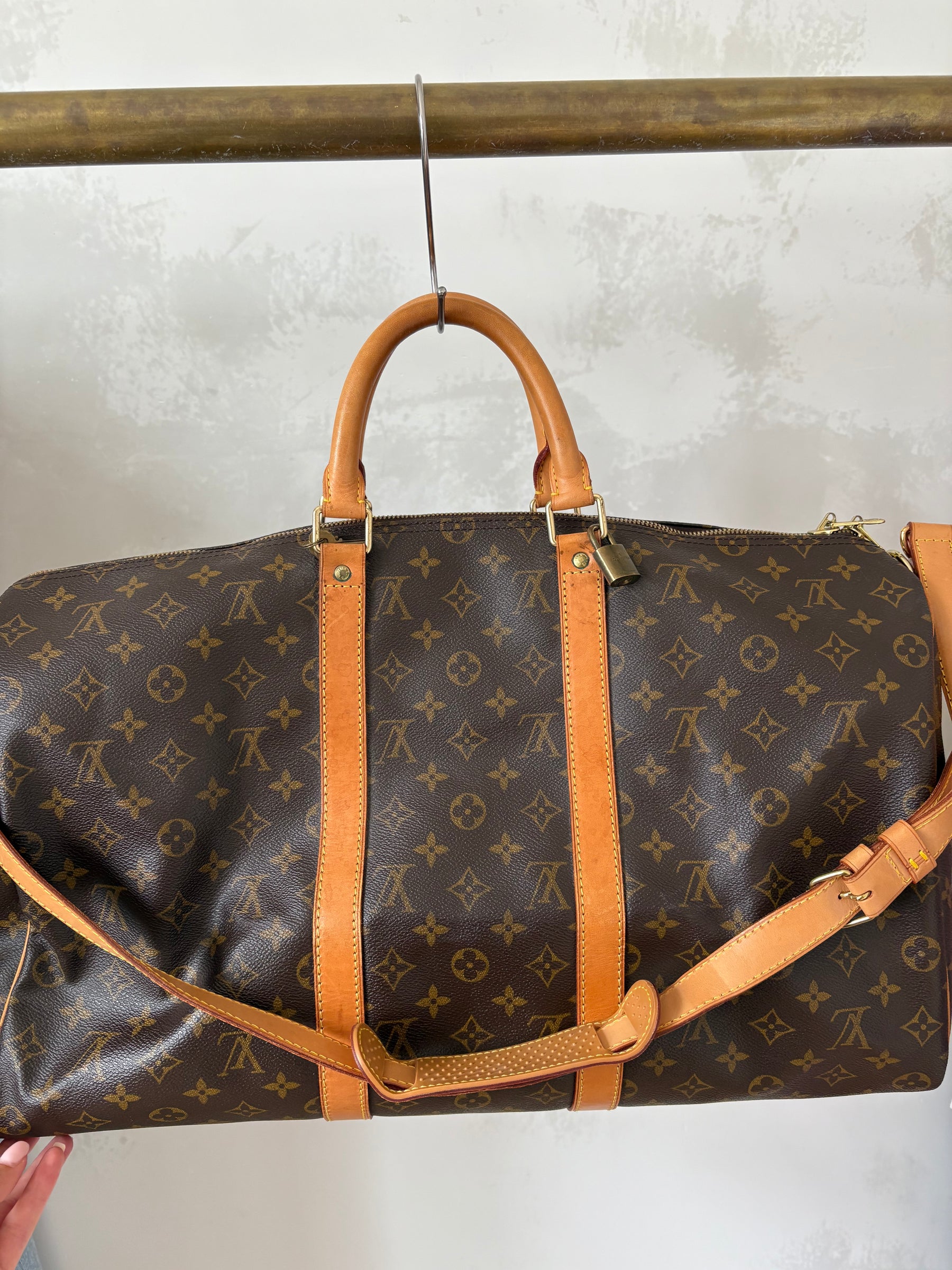 Louis Vuitton Canvas Monogram Keepall Bandouliere 50