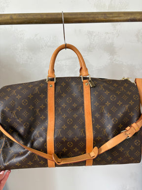 Louis Vuitton Canvas Monogram Keepall Bandouliere 50