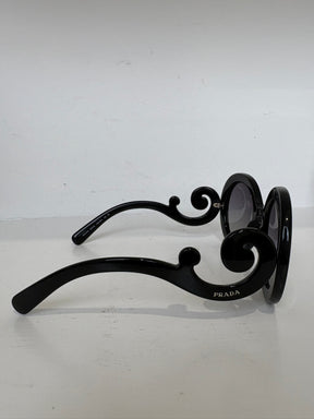 Prada Round Frame Sunglasses Black