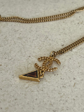 Chanel Gold Chain CC  Necklace Embellished Arrow Charm