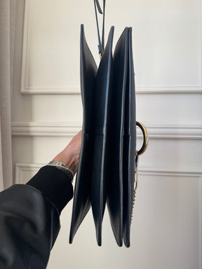Chloe Faye Bag In Black Suede