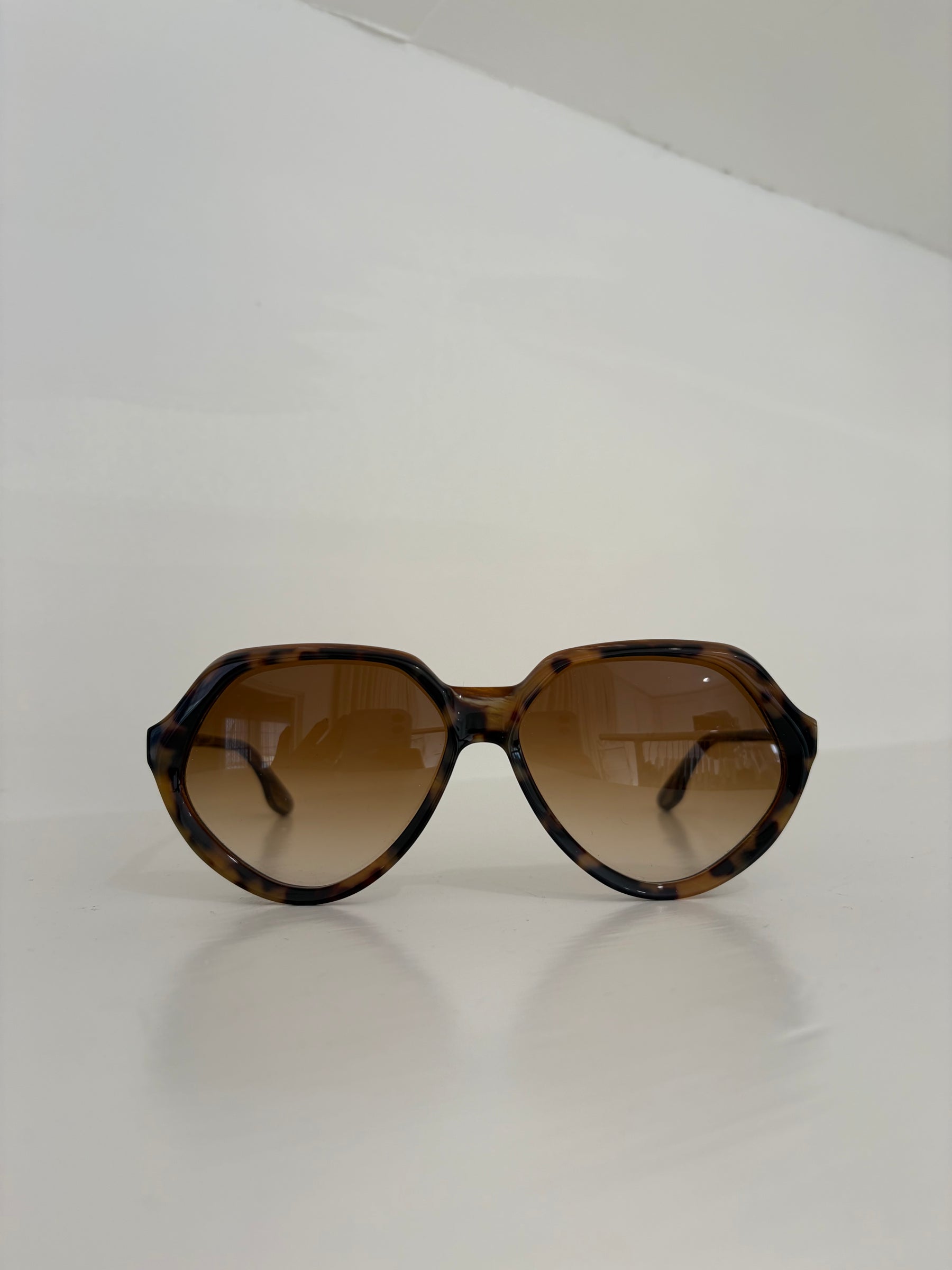 Victoria Beckham Tortoishell Sunglasses Brown