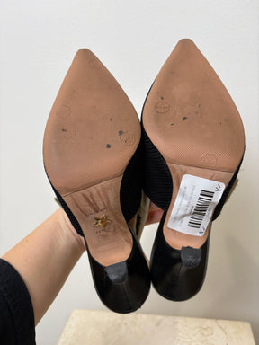 Dior Black Technical J'adior Slingback's, 36
