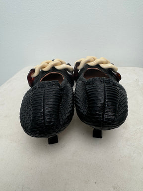 Scanlan Theodore Black Chain Pumps, 38