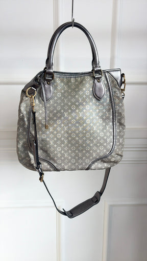 Louis Vuitton Grey and Silver Platine Monogram Mini Lin Bersace Bag