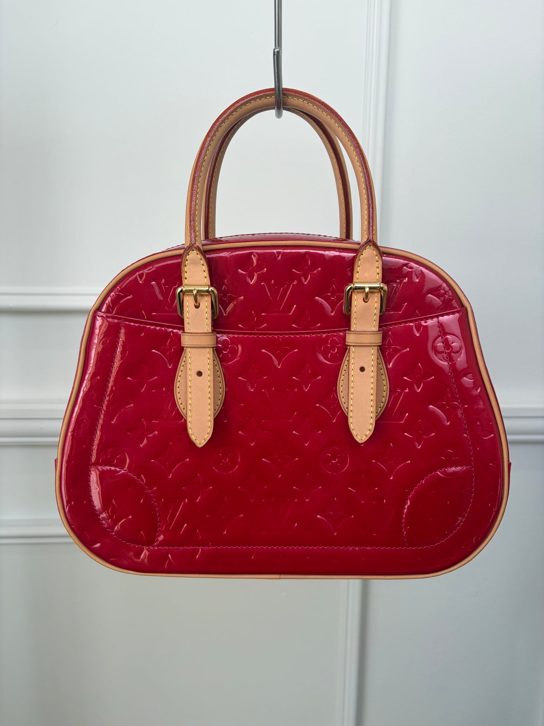 Louis Vuitton Red Vernis Leather Summit Drive Bag