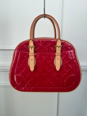 Louis Vuitton Red Vernis Leather Summit Drive Bag