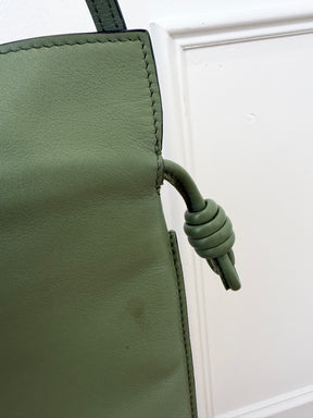 Loewe Green Leather Cross Body Pouch