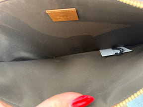 Gucci Canvas Monogram Embroidered Clutch