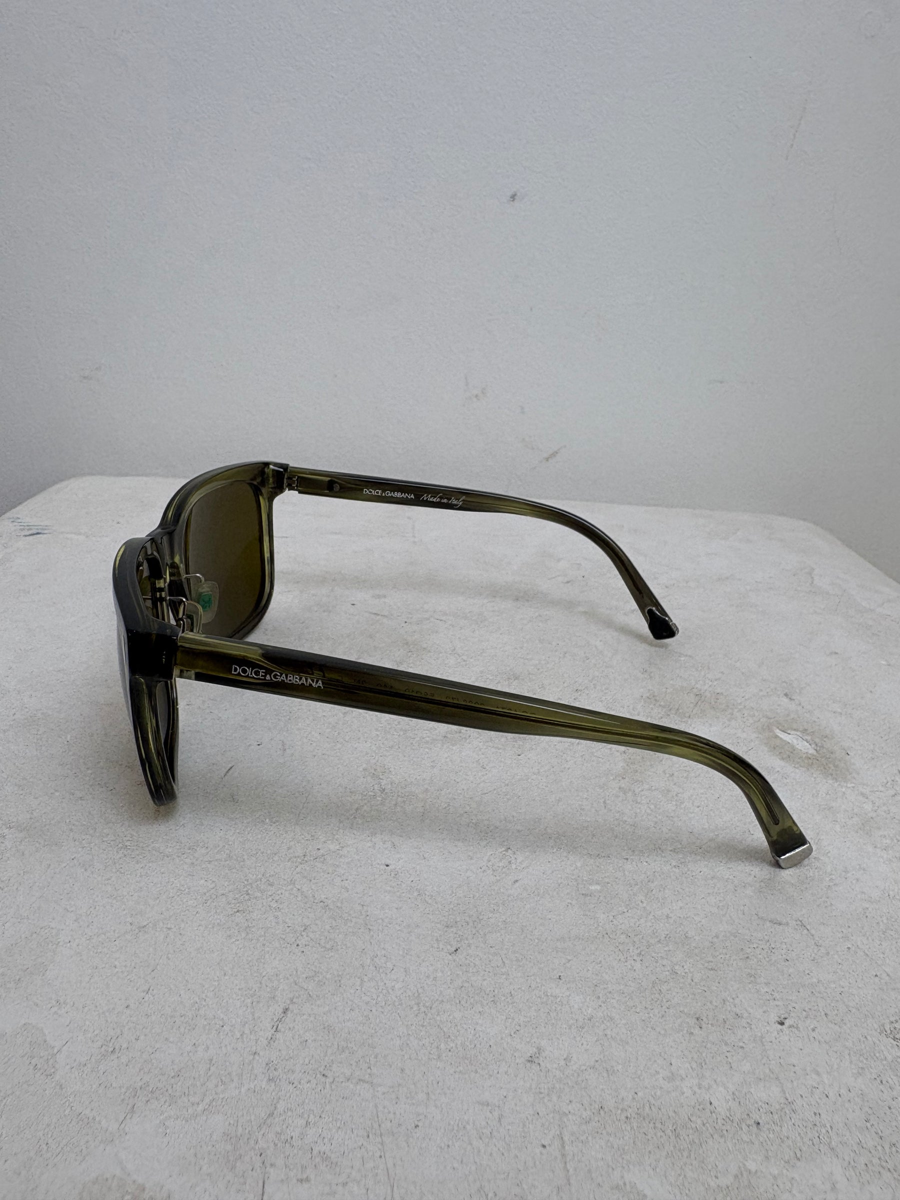 Dolce & Gabbana Green Oversized Square Sunglasses