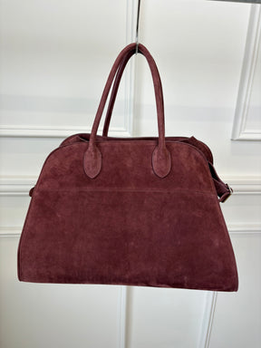 The Row Light Burgundy Suede Soft Margaux 15