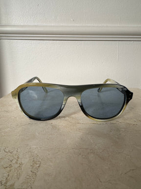 P Johnson Yellow Marbled Aviator Sunglasses
