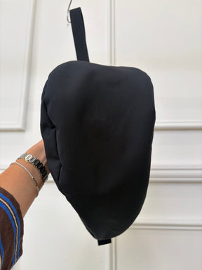 The Row Black Canvas Small Banana Bag