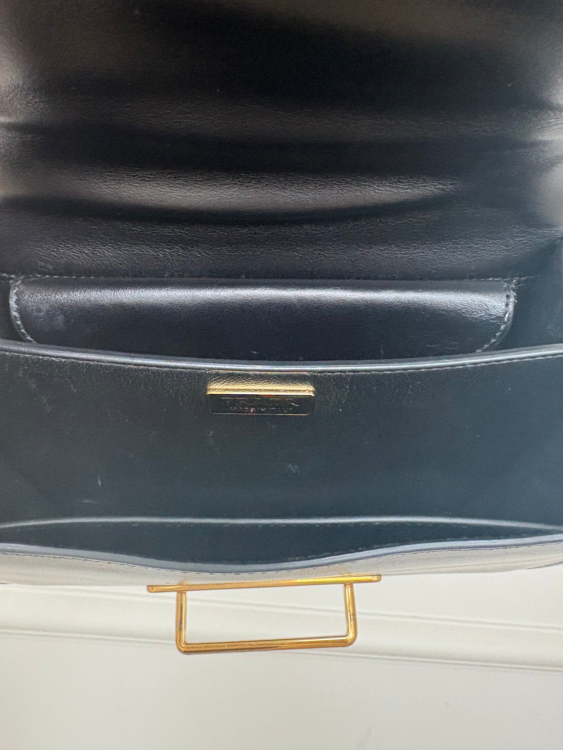 Prada Black Leather Cahier Bag