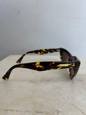 Bottega Veneta Tortoishell Cat Eye Sunglasses