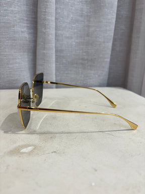 Fendi Cat's Eye Frame Emblem Gold
