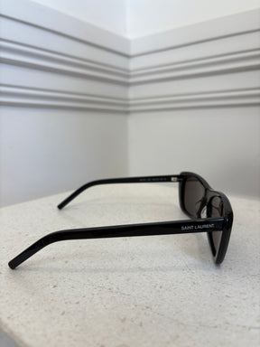 Saint Laurent Black Rectangle Sunglasses