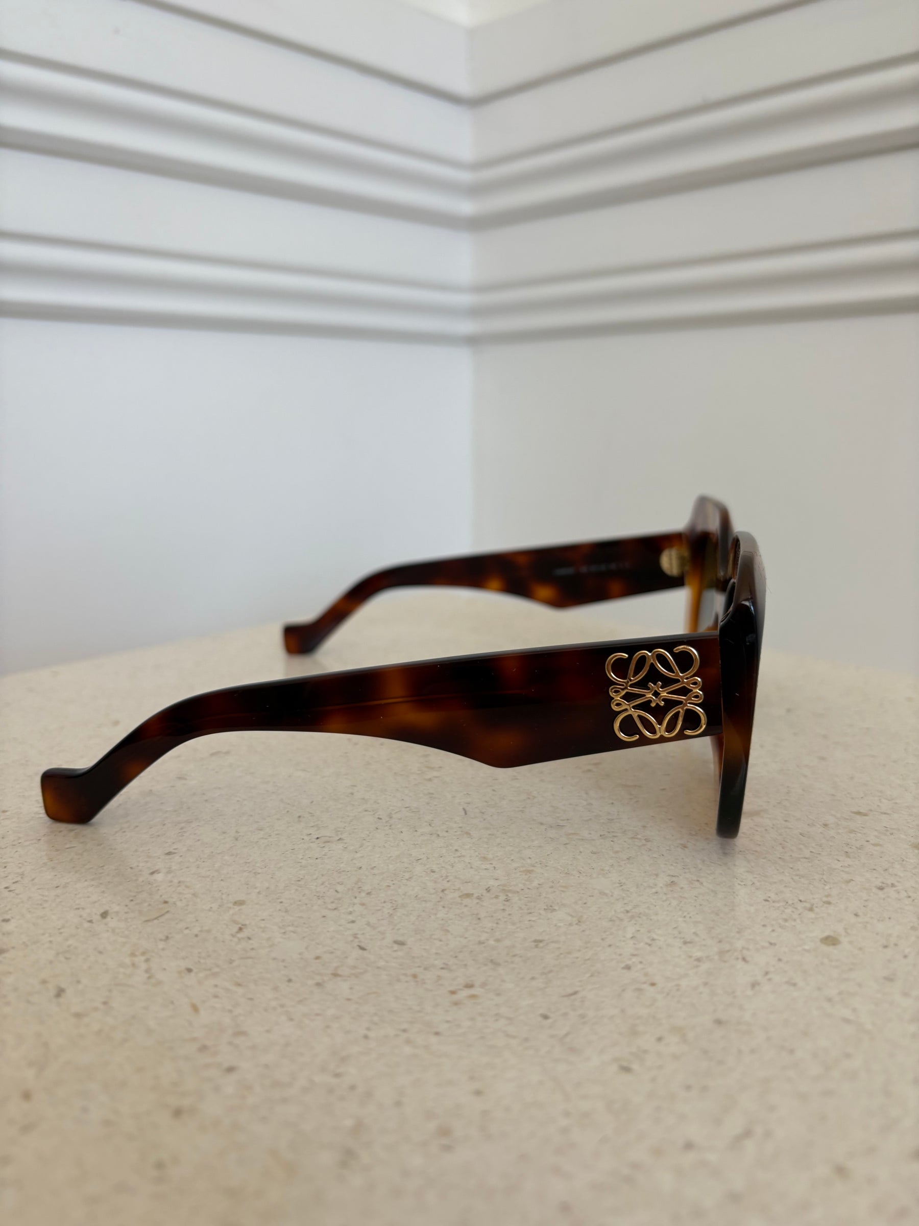 Loewe Havana Oversize Tortoise Shell Sunglasses