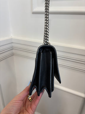 Saint Laurent Small Sunset Bag Black Grained Leather