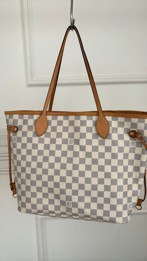 Louis Vuitton Damier Azur Neverful MM Bag