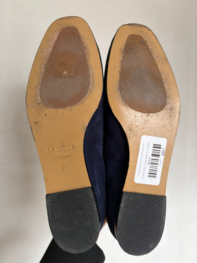 Le Monde Beryl Blue Suede Mary Janes, 41
