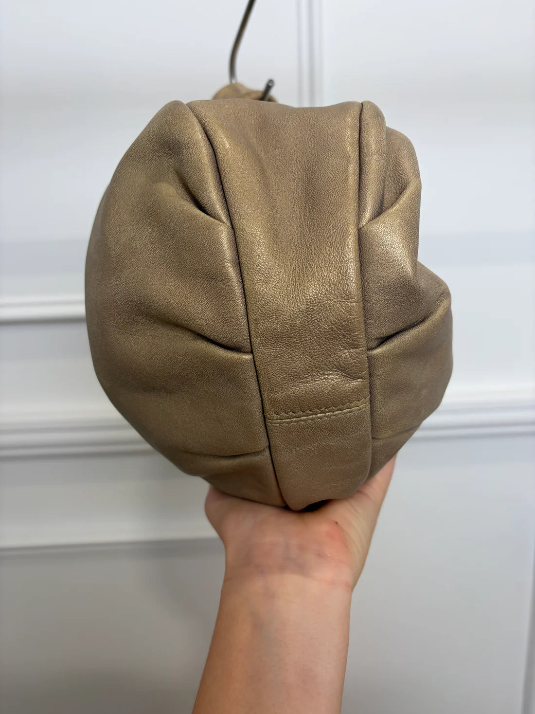 Loewe Hobo Gold Metallic Bag