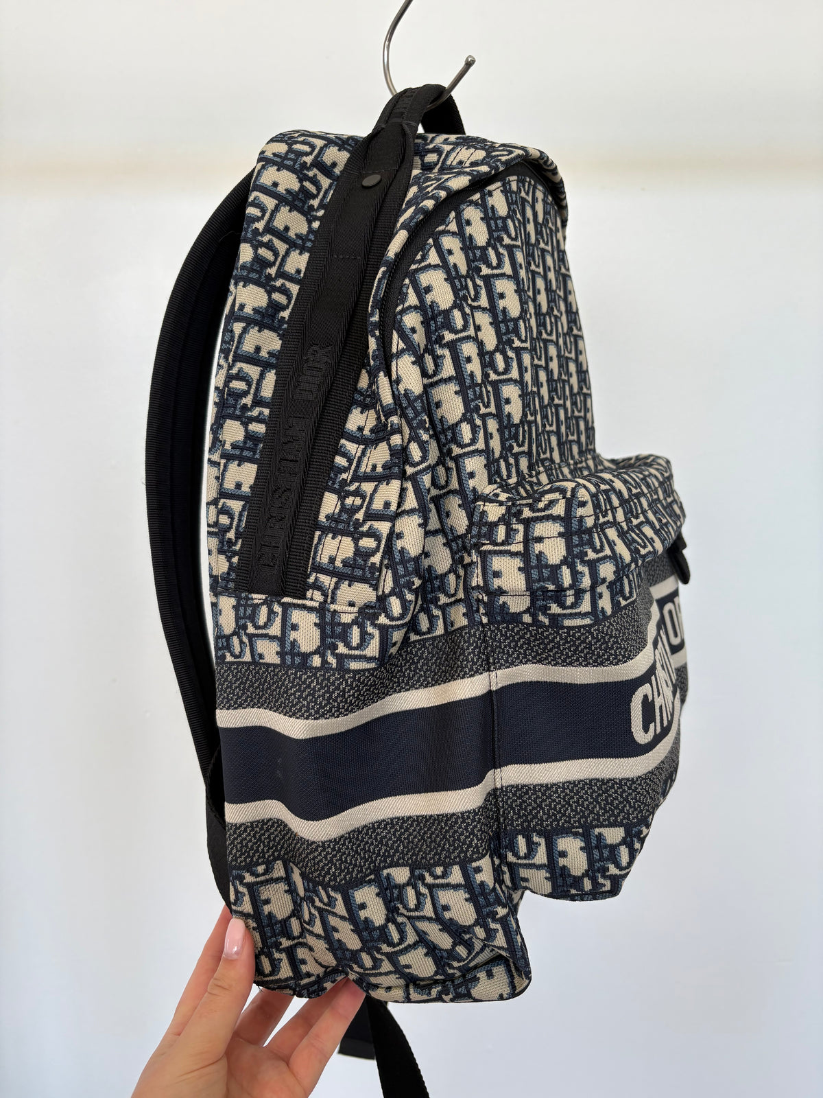 Dior Travel Backpack Blue Dior Oblique Jacquard