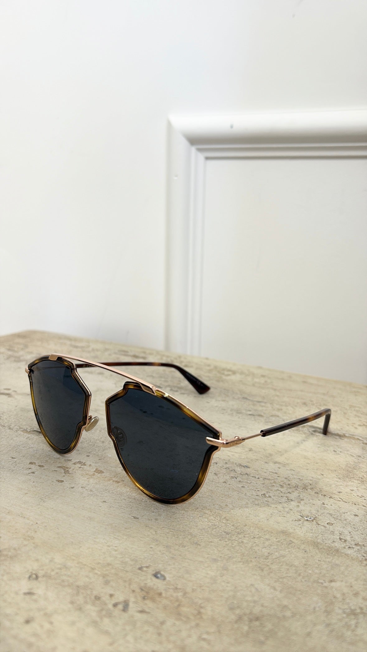 Dior So Real Rise Sunglasses Brown Gold