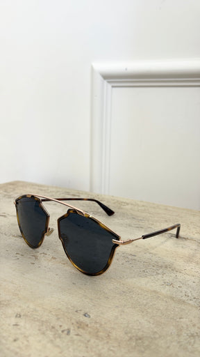 Dior So Real Rise Sunglasses Brown Gold