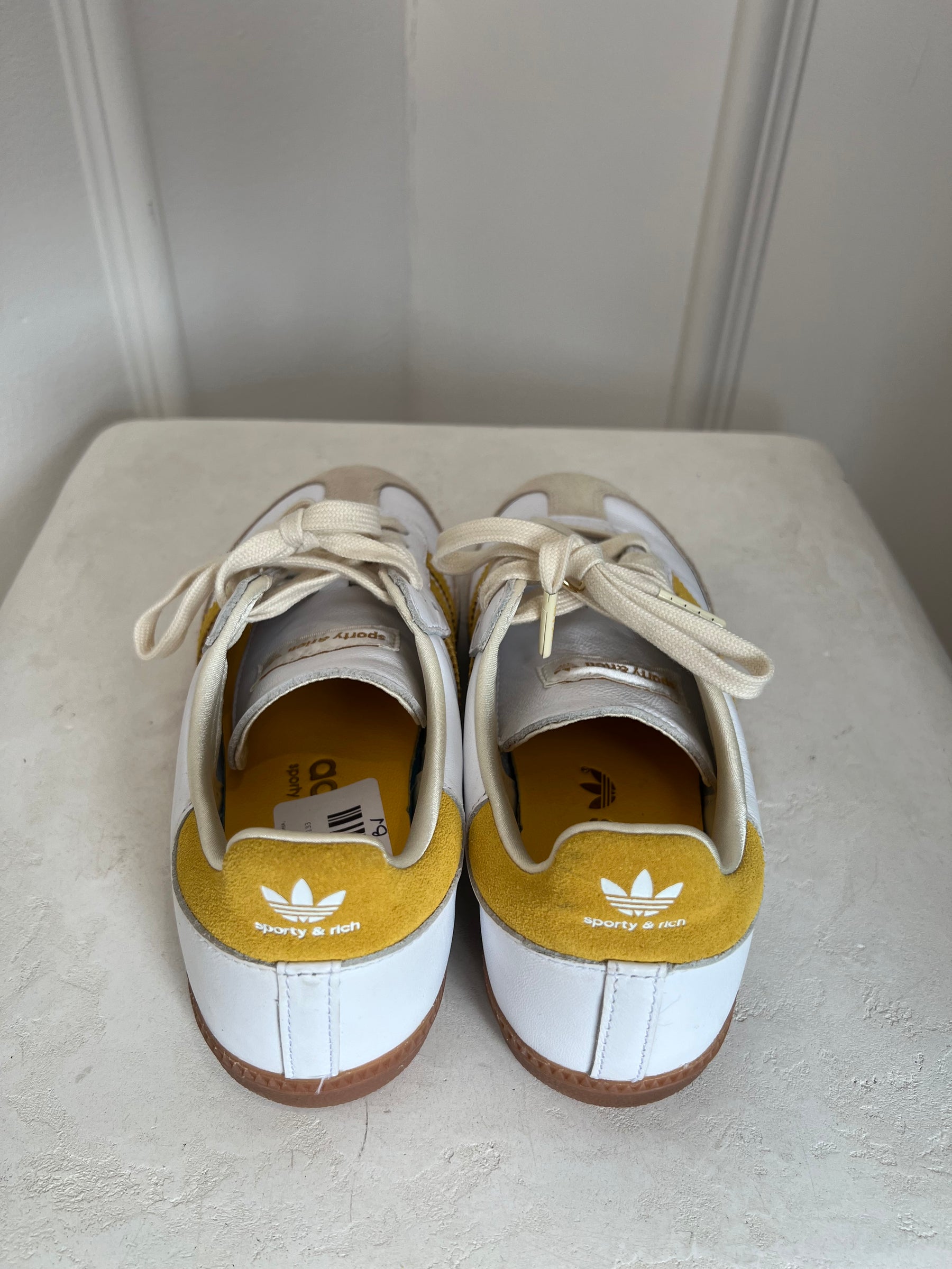 Adidas x Sporty and Rich Yellow and White Samba, 37