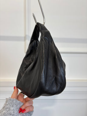 A-ESQUE Black Soft Leather 'Bon Bon' Bag