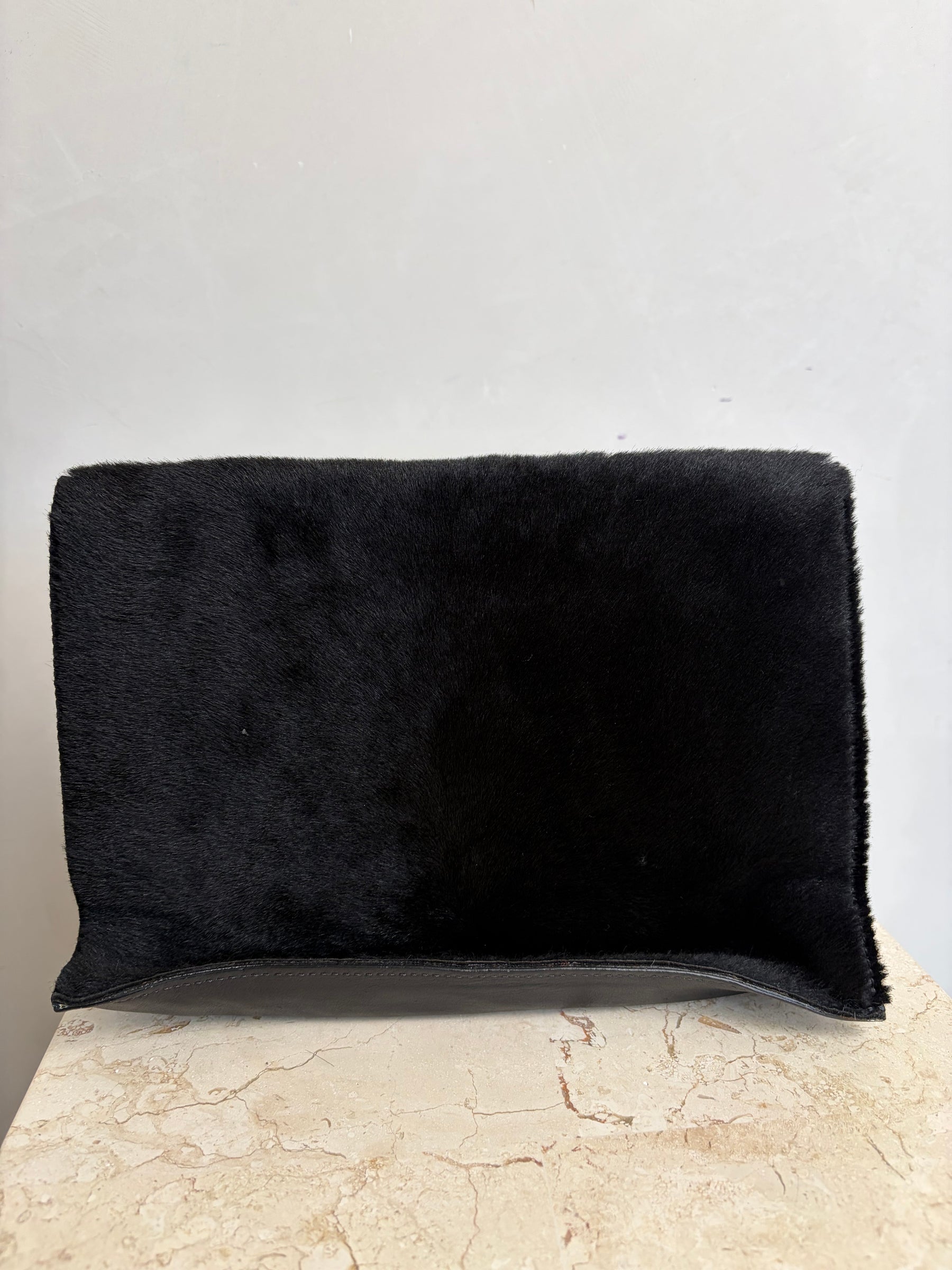 Proenza Schouler Black Ponyhair Ps1 Clutch
