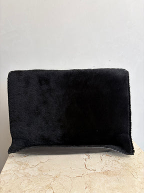 Proenza Schouler Black Ponyhair Ps1 Clutch