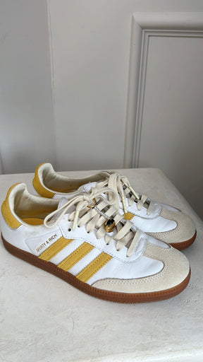 Adidas x Sporty and Rich Yellow and White Samba, 37