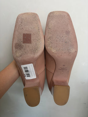 Valentino Garavani Beige Patent Leather Mary Janes, 39