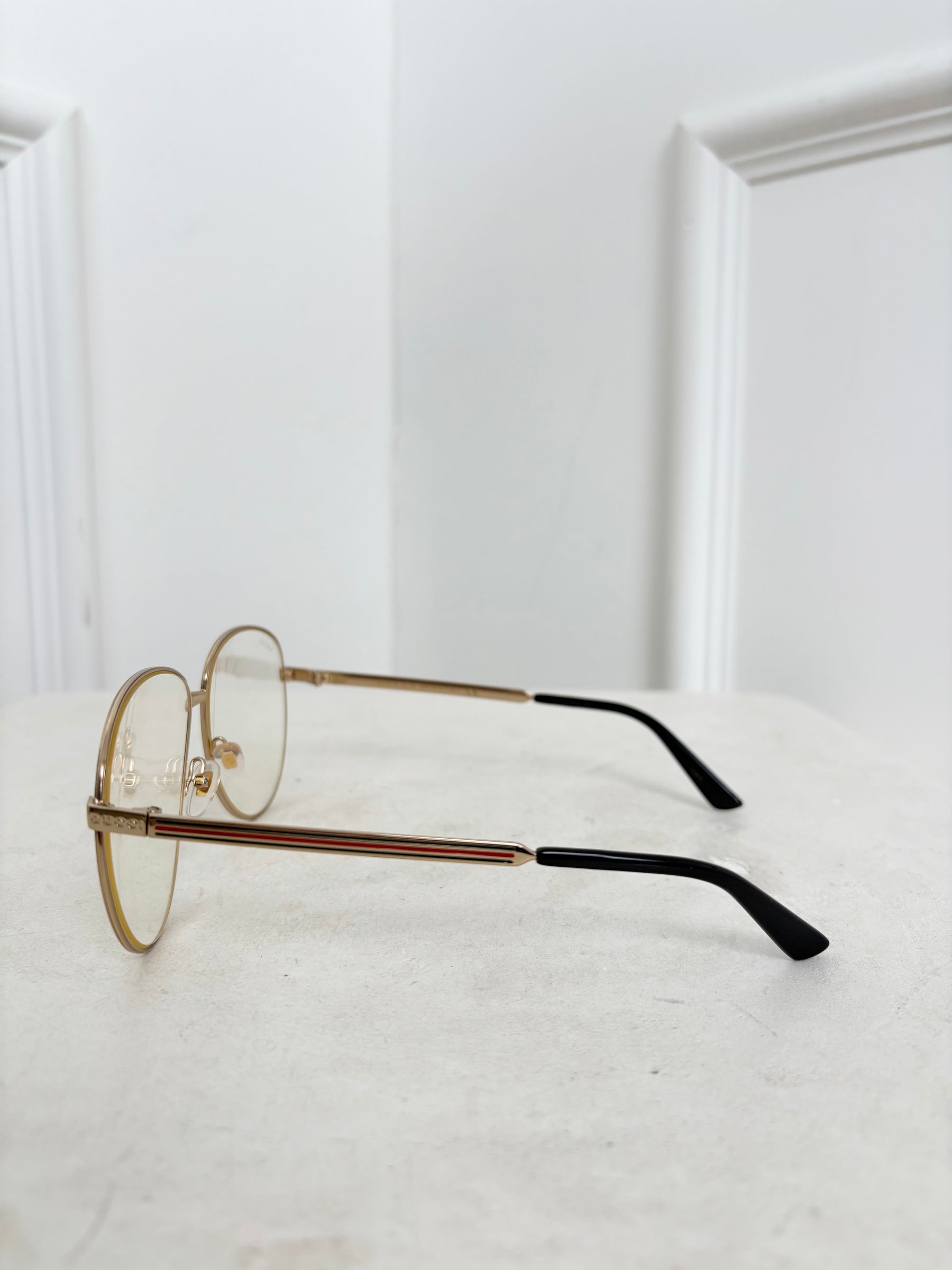 Gucci Gold Frame Optical Glasses