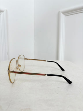 Gucci Gold Frame Optical Glasses