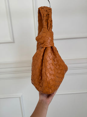 Bottega Veneta Clay Intrecciato Leather Small Jodie Bag