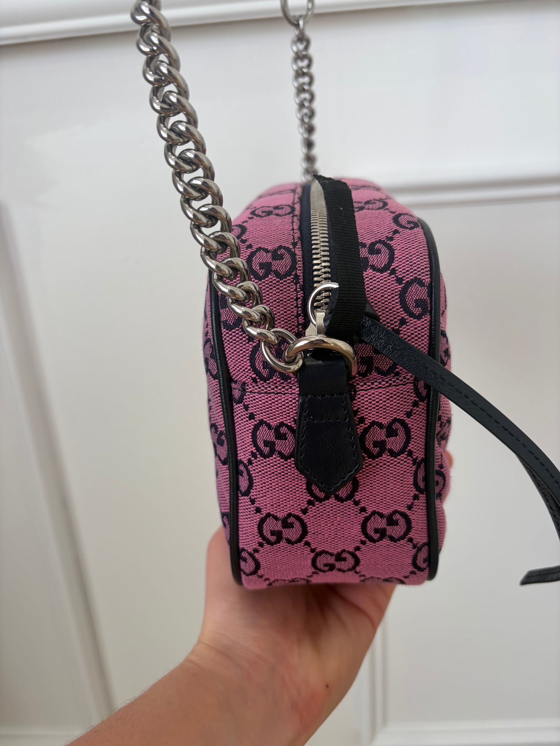 Gucci GG Marmont Multicolour Monogram GG Jacquared Shoulder Bag