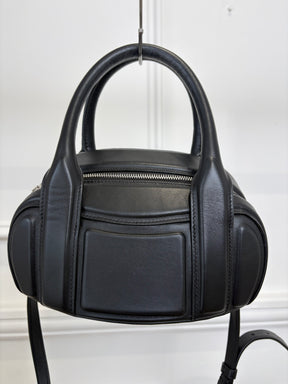 Alexander Wang Black Leather Small Rock Panelled Bag
