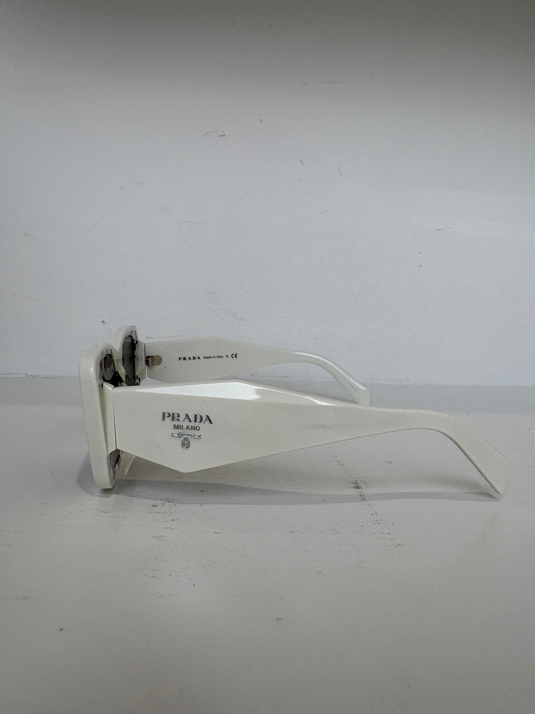 Prada White Cat Eye Sunglasses