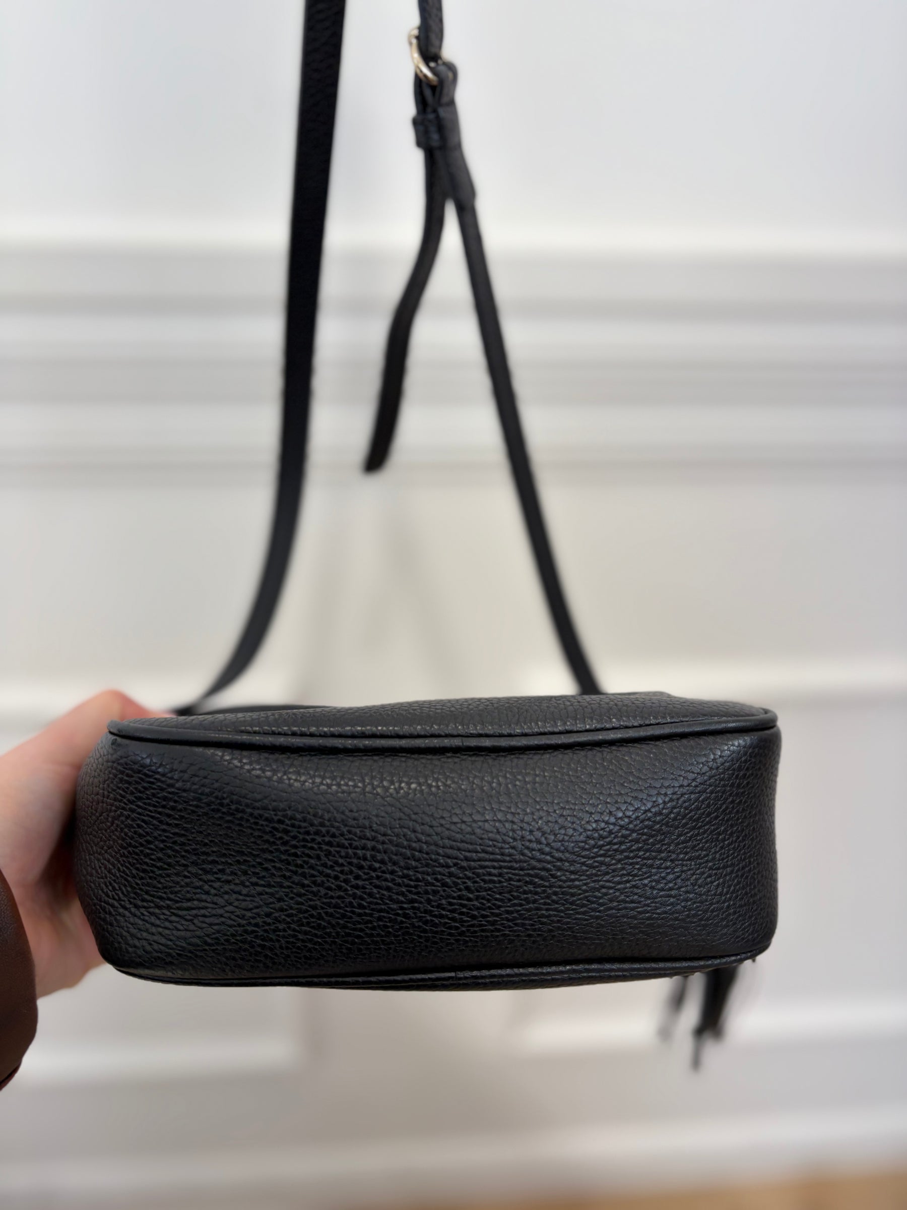 Gucci Black Grained Leather Soho Disco Bag