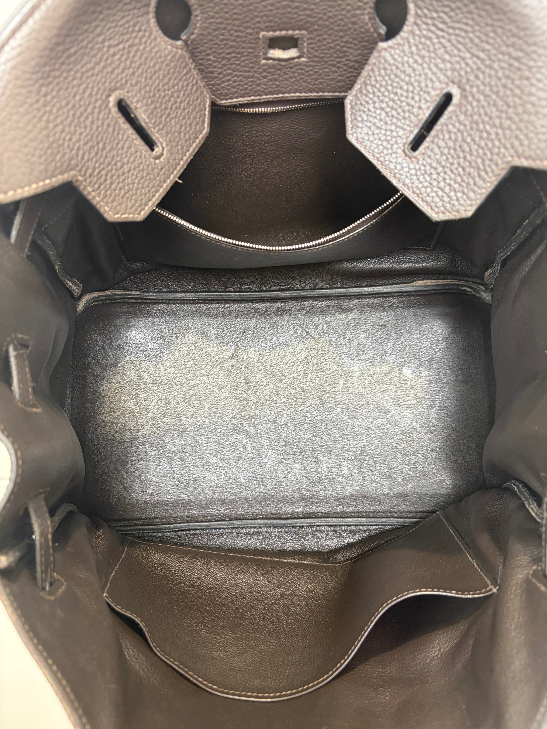 Hermès Birkin 35 in Ebene Clemence Leather