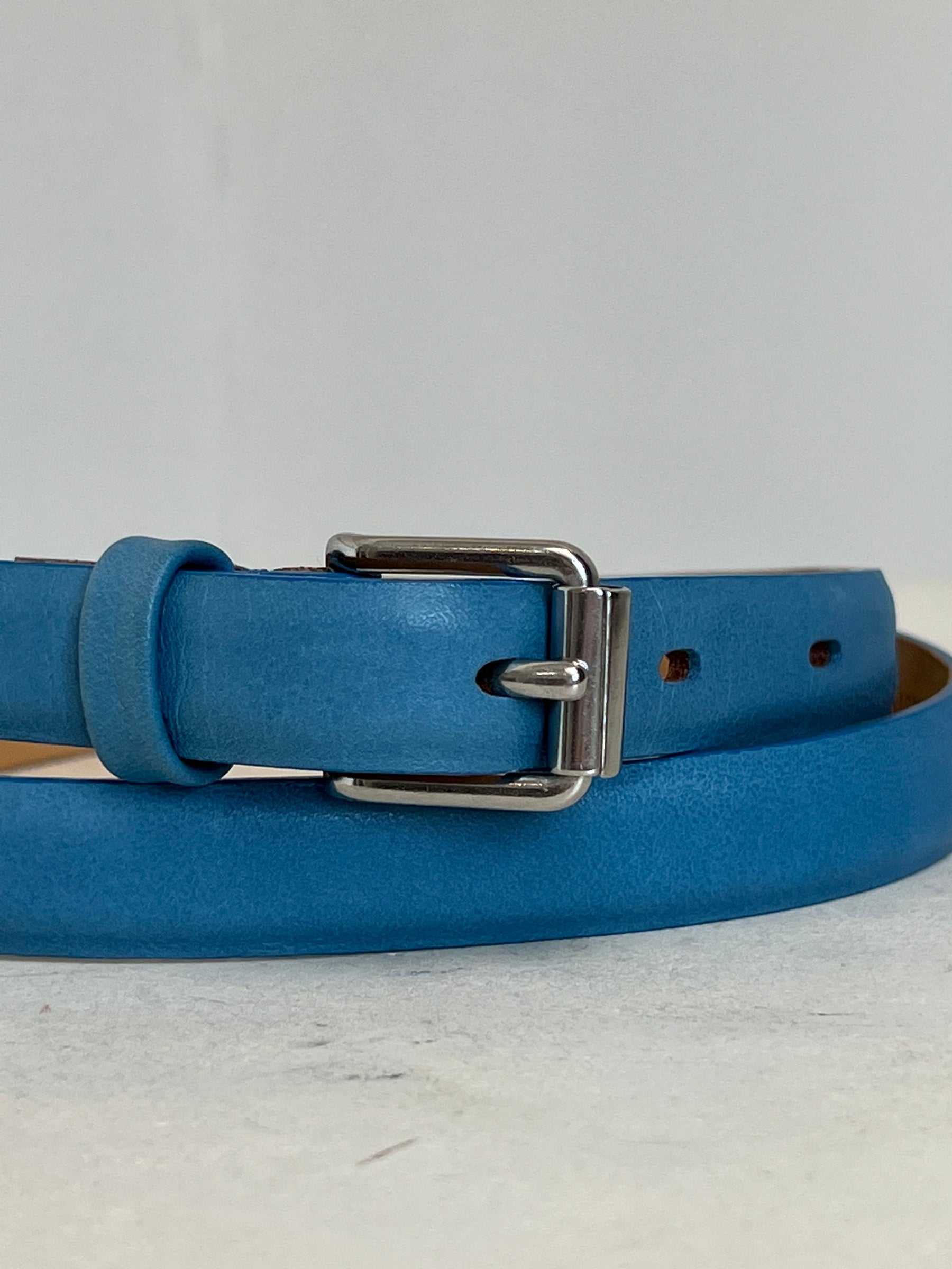 Scanlan Theodore Blue Leather Belt, SM
