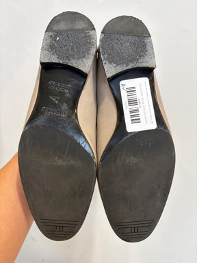 Hermès Beige Royal Loafers With Fringe Detail, 36